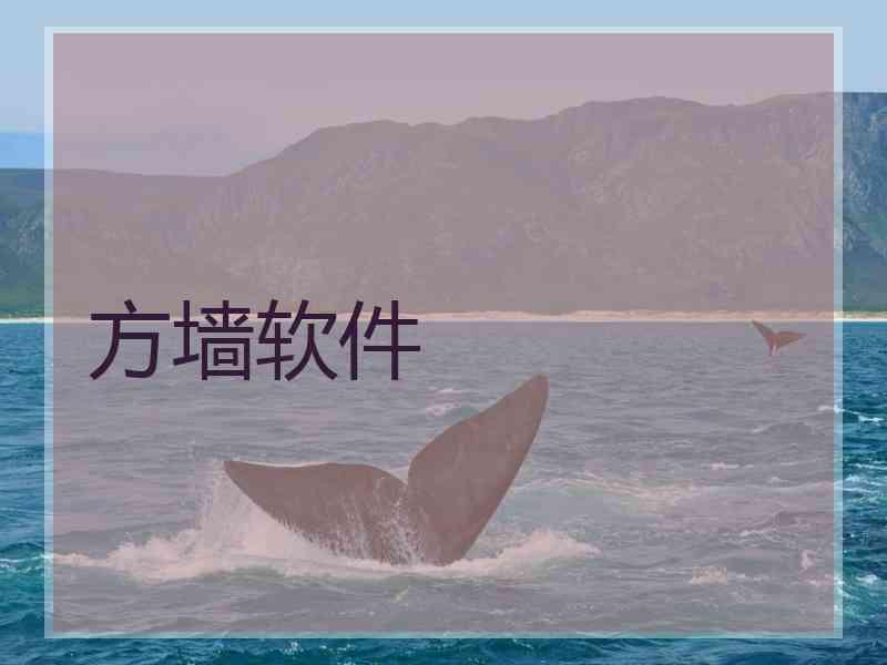 方墙软件