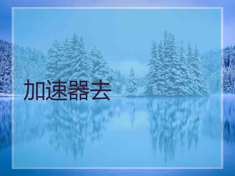 加速器去