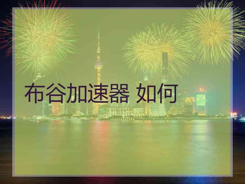 布谷加速器 如何
