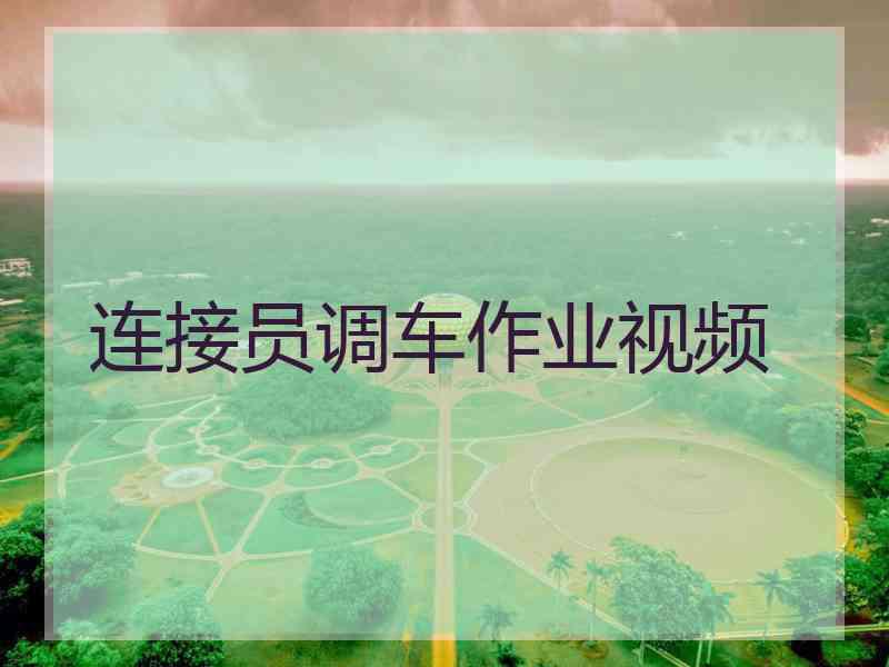 连接员调车作业视频