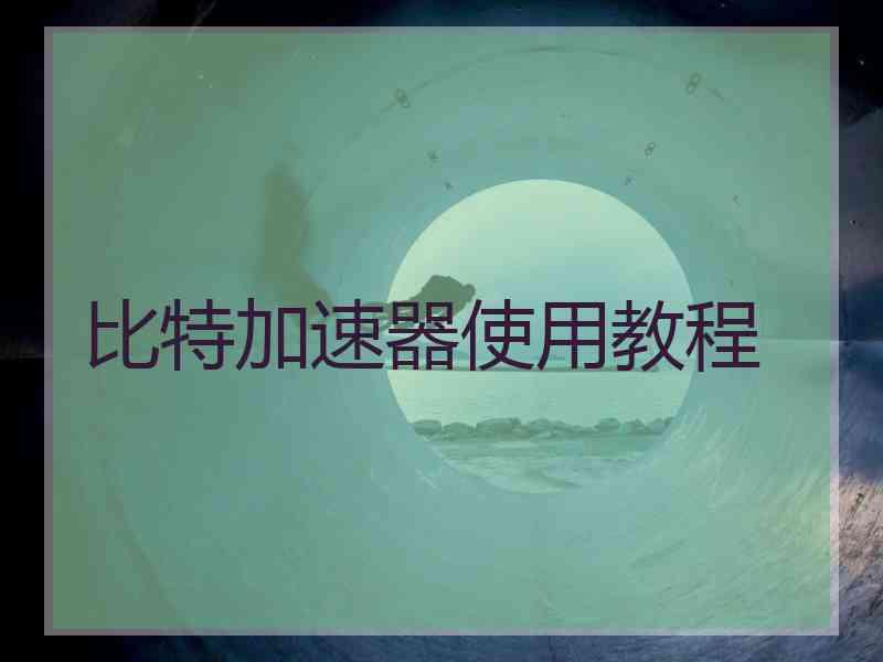 比特加速器使用教程