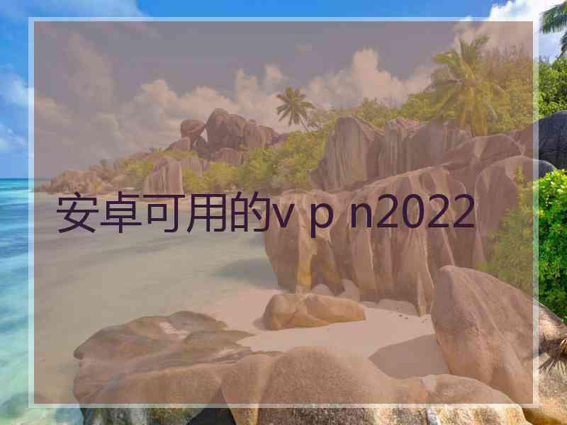 安卓可用的v p n2022