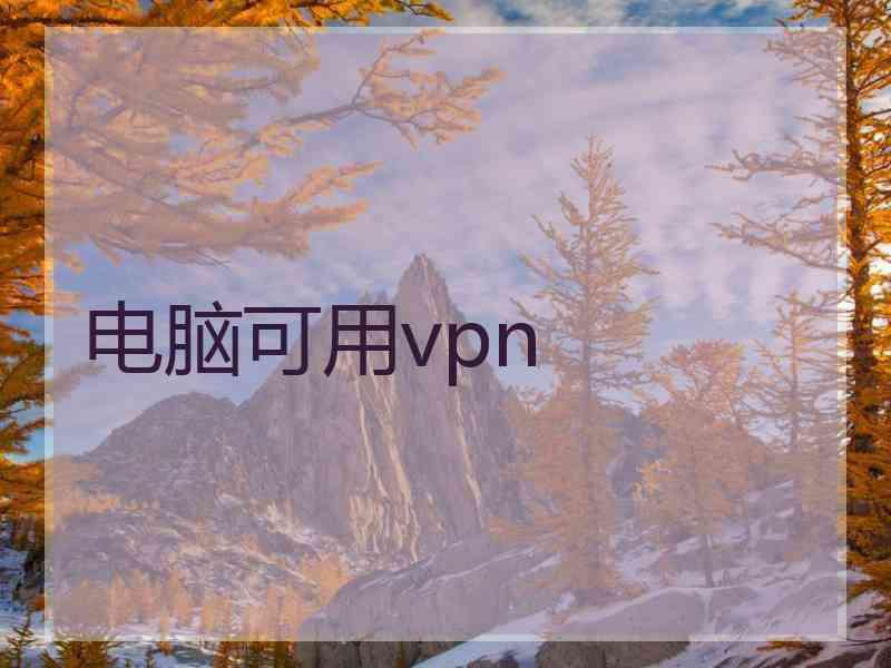 电脑可用vpn