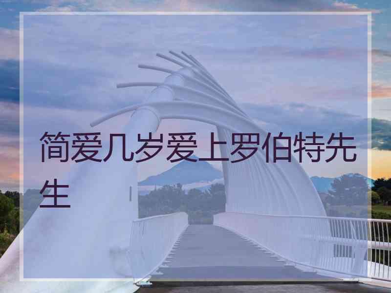简爱几岁爱上罗伯特先生