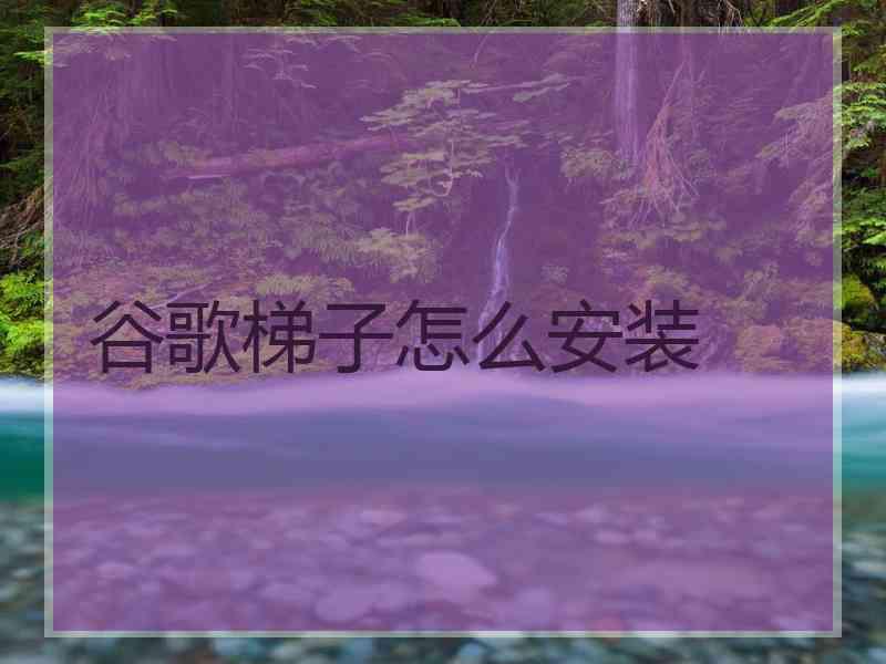 谷歌梯子怎么安装
