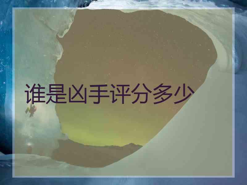 谁是凶手评分多少