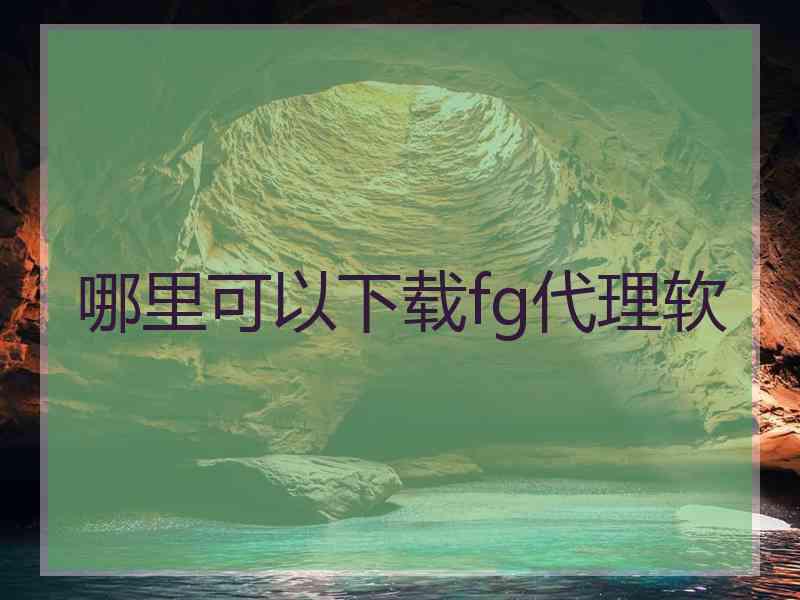 哪里可以下载fg代理软