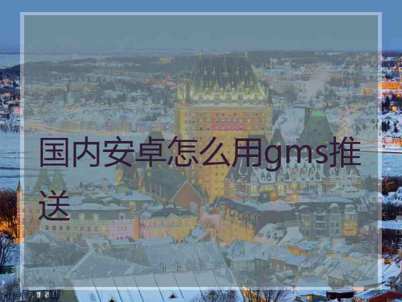 国内安卓怎么用gms推送