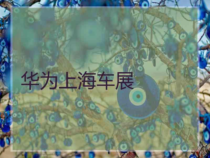 华为上海车展