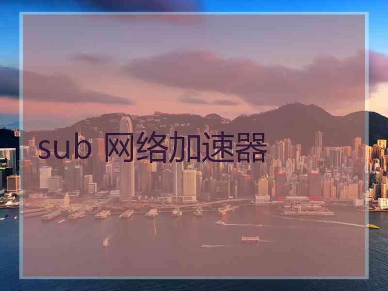 sub 网络加速器